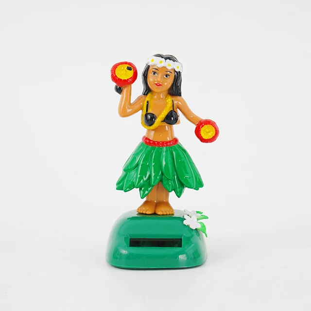 Горячая Распродажа статуэтка гавайской девушки Hula из каучука игрушка на солнечной