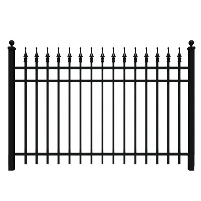 Simple Powder coating Models wrought iron fence design