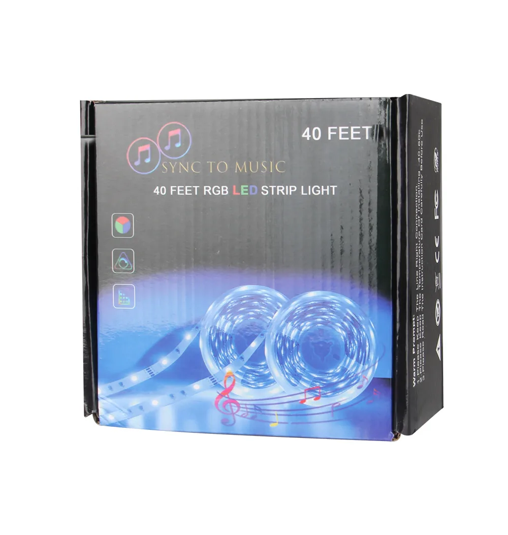  Светодиодная RGB лента SMD5050 12 В постоянного тока м 16 миллионов цветов умная с пультом дистанционного управления и синхронизацией музыки
