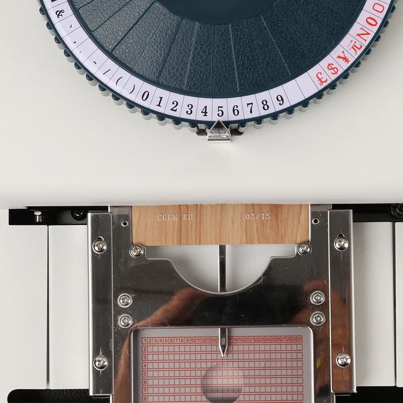New Design manual number plate embossing press machine To Record Write Mark Name on Metal Dog Plates