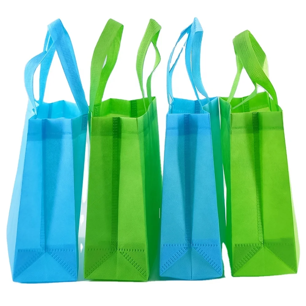 Wholesale various stock sizes custom laminated hot pressed tote shopping non-woven bags
