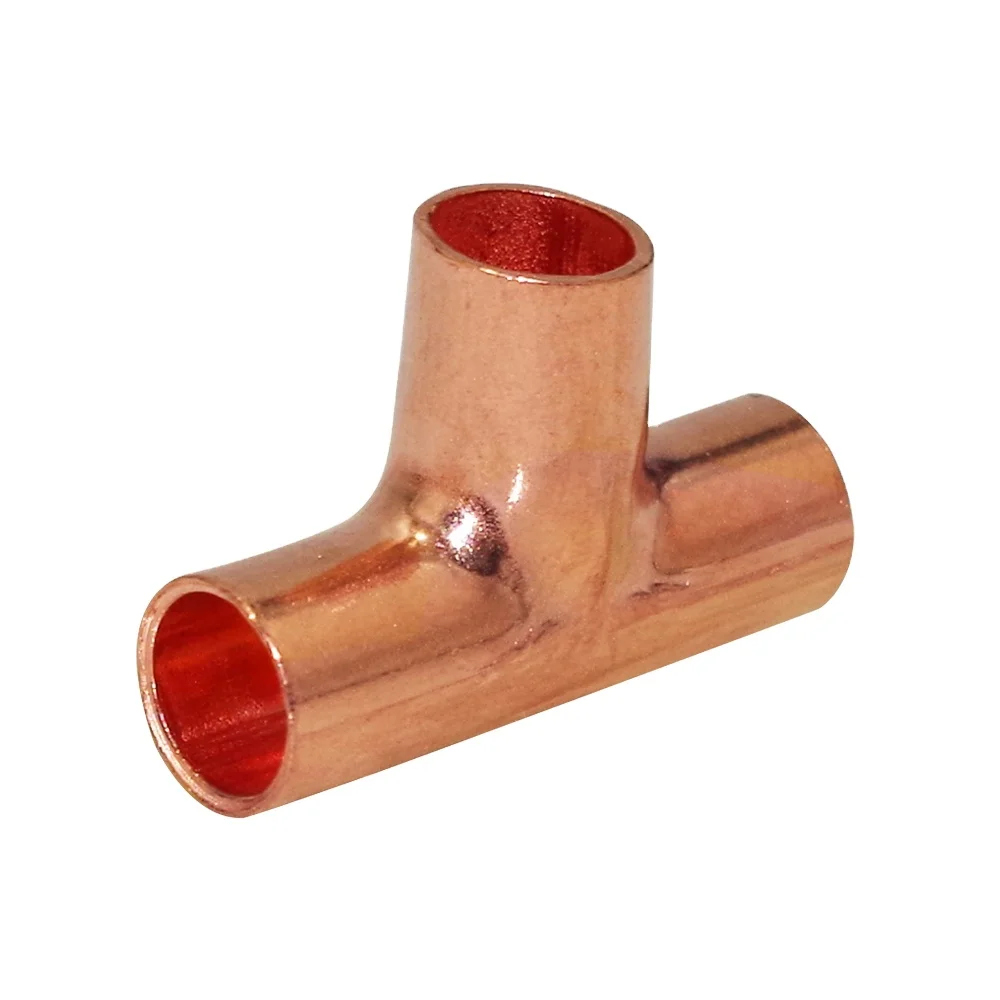 Copper Fitting 3 Way for AC and Plumbing 5/16 Inch Copper Equal Tee