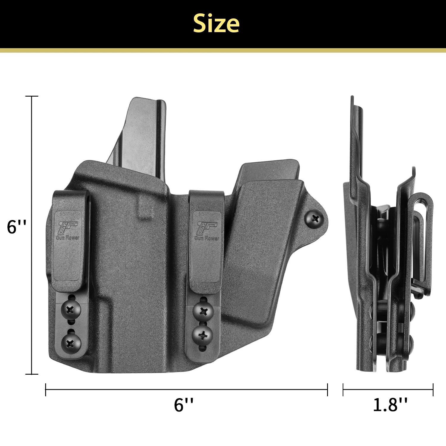 Appendix Rig IWB Kydex Holster Compatible with Kydex Holster+Single Mag Pouch