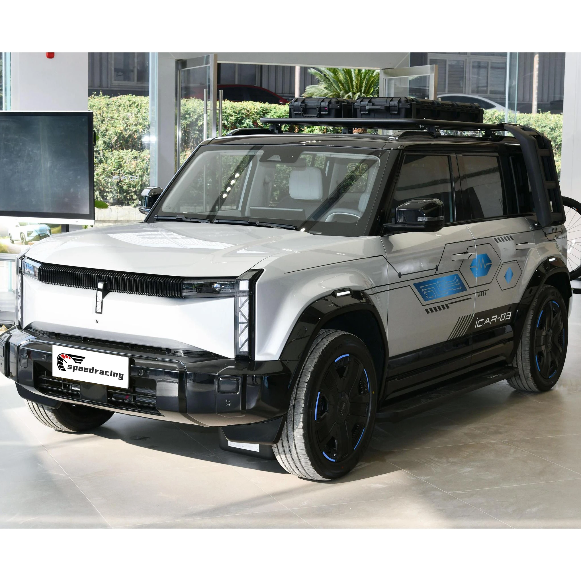В наличии 2024 китайский автомобильный электромобиль Chery большой внедорожник 501 км Icar 03 4x4 высокого качества