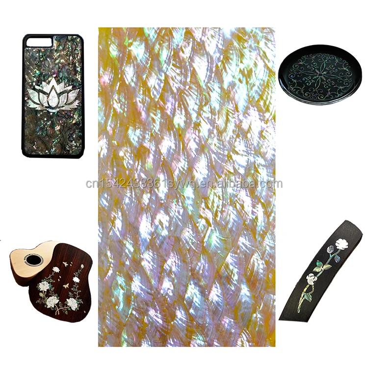Custom guitar fretboard inlay letters Abalone mother of pearl shell blanks Sheet/Plate    DB-019