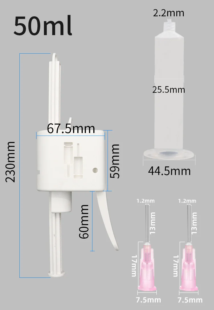 10CC Solder Paste UV Mask Oil Booster Manual Syringe Structural Adhesive Glue Gun