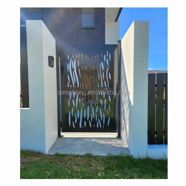 Modern Design Villa Garden Easily Installation Decorative Laser Cut Metal Doors and Fence Panels