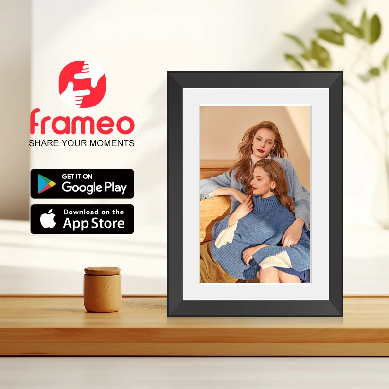 10.1 Inch Smart WiFi Digital Photo Frame 1280x800 IPS Touch Screen Built in 16GB Memory Frameo Digital Picture Frame