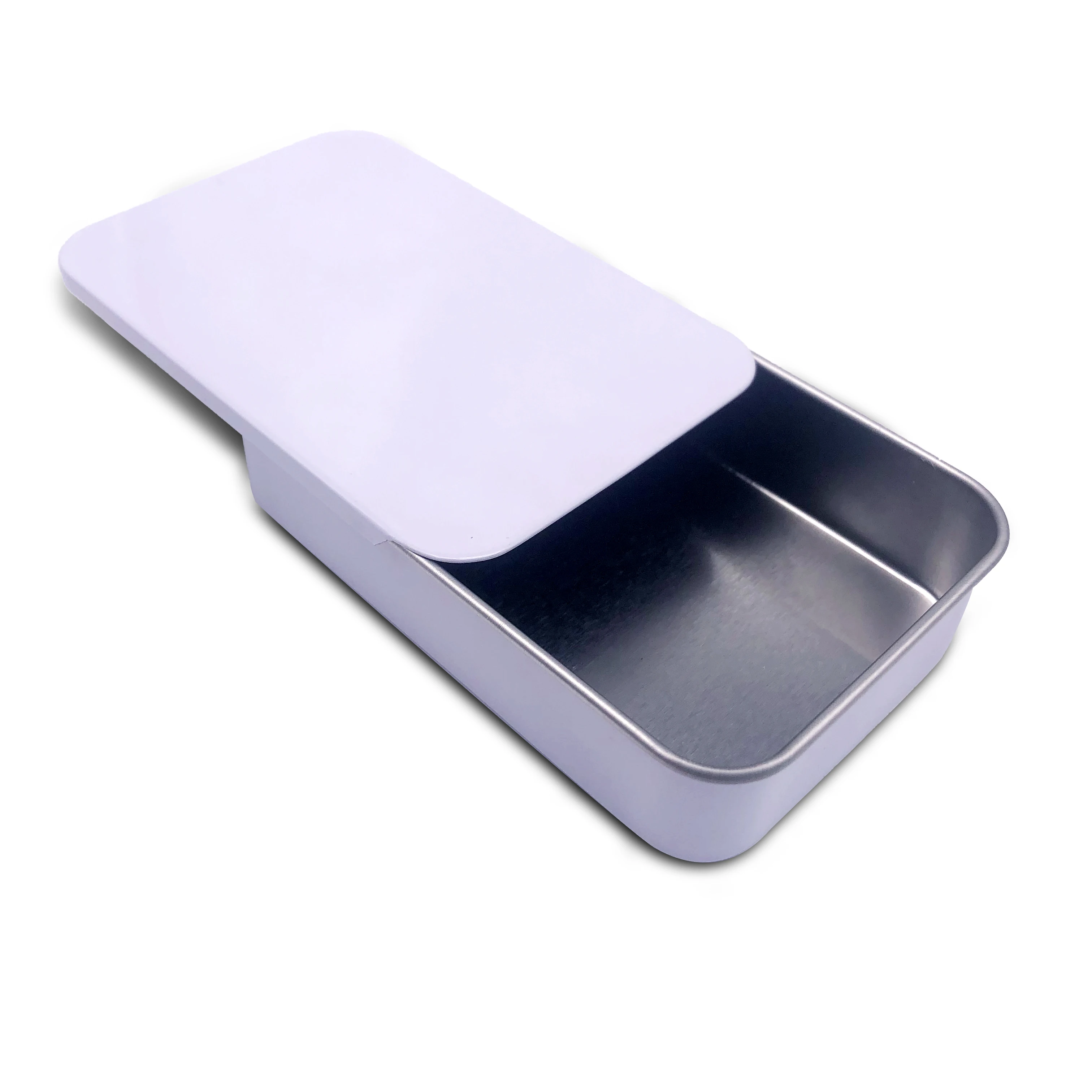 2024 Hot sales snus tin box metal mini square tin box  with slide  tin box with lid