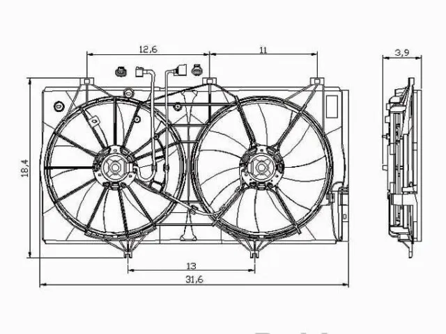 Factory Direct High Quality OEM 16363-0P030 Car Radiator Fan For 2005-2012 Avalon Cooling System Parts