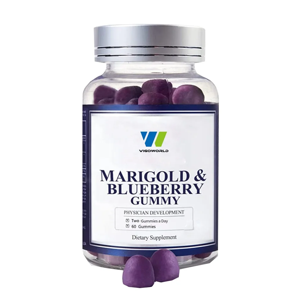 Private Label Vitamin Supplements Reduces Eye Strain for Eye Vision Health Care Lutein Gummies for Kids