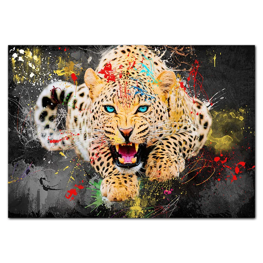 Handmade modern hand painted canvas Animal Abstract Wall Art Oil Paintings On Canvas wall art oil paintings large