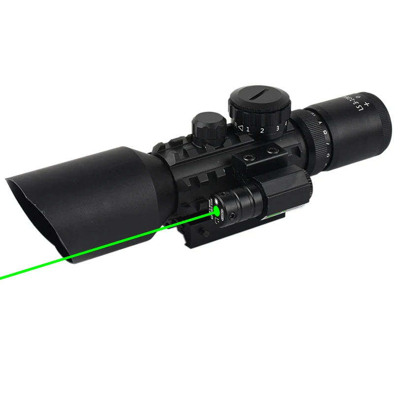 SYQT IR Compact Tactical Sight Long Range Green Dot laser Sight Sight Scope For Outdoor Hunting