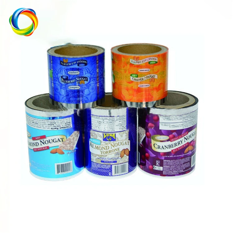 Custom Food Packaging Laminated Roll Film Printed Plastic Bopp Aluminum Food Stretch Foil Film