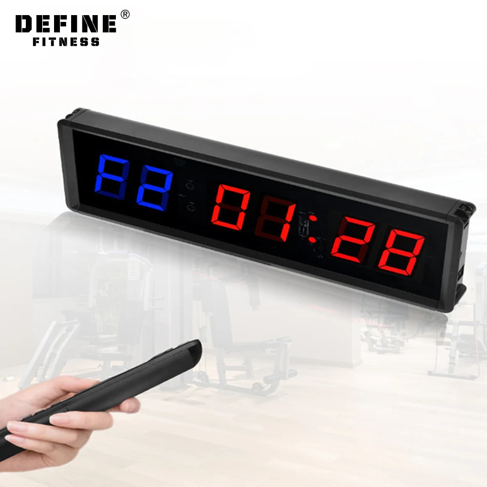 DEFINE FITNESS Portable 6 Inch 6 Digits Sports Timing Digital Stopwatch Countdown Timer Sport