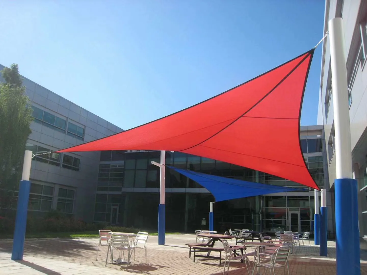 High quality outdoor UV treated privacy garden waterproof retractable awning/sun shade sail