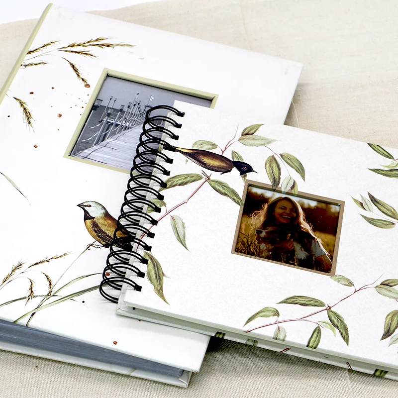 Custom logo design 4x6 10*15cm 300 pockets large big hard cover photo album with window