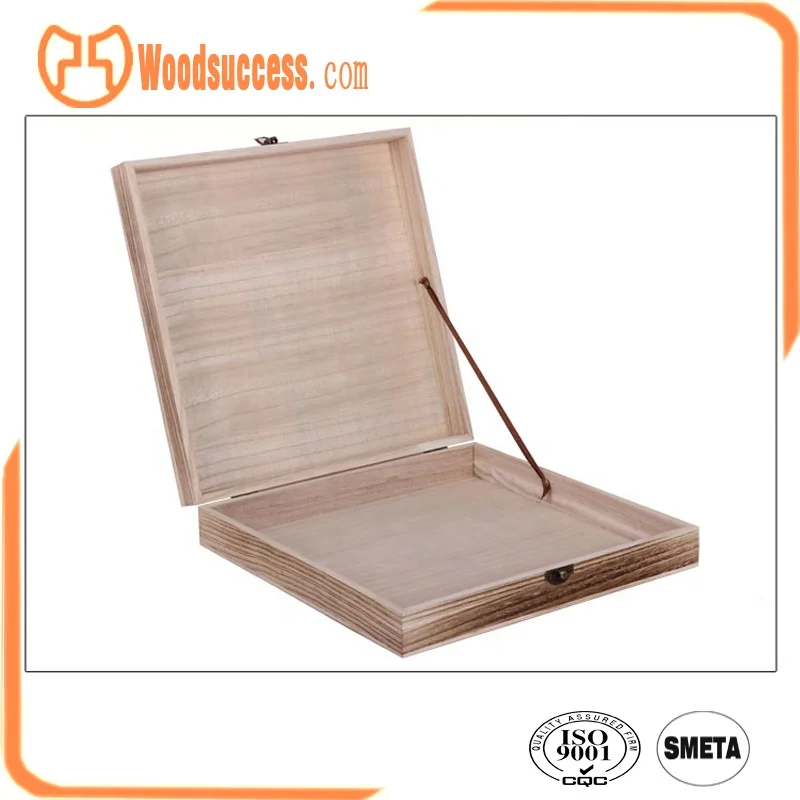 Luxury Custom-Size Wooden Gift Boxes Recyclable with Logo & Varnishing for Cigars Candies Photo Frames or Stickers