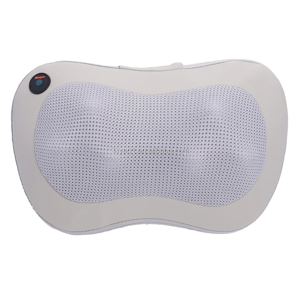 Multi-function neck rolling massage pillow shiatsu with heat car and home use neck and shoulder massager