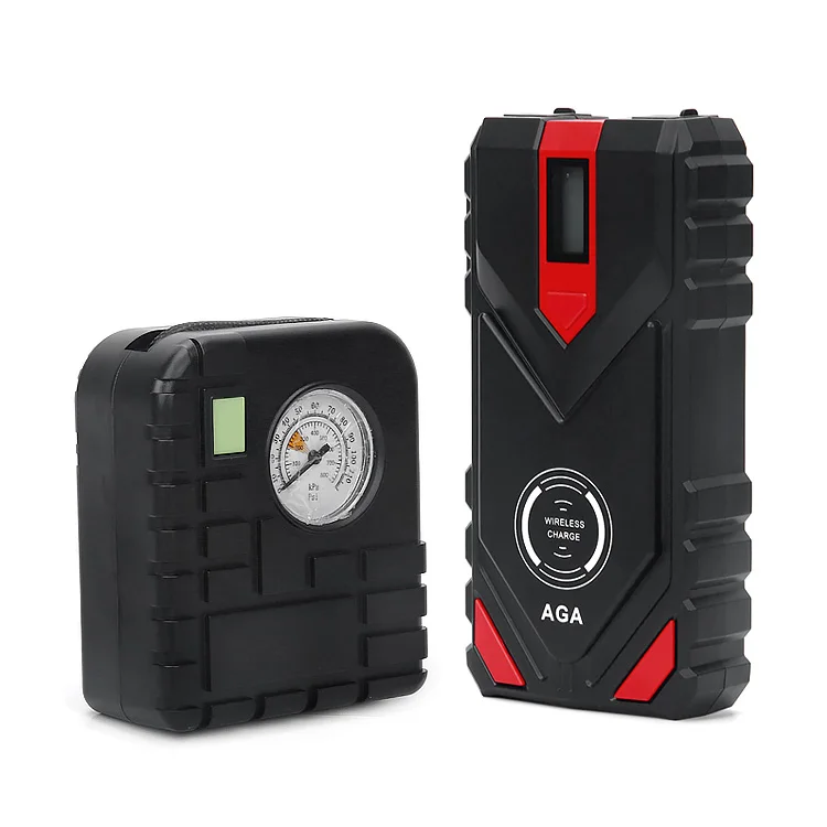 Aga 12v 5 In 1 Multi-function High Quality Power Bank Mini Car Jump Starter With Air Compressor