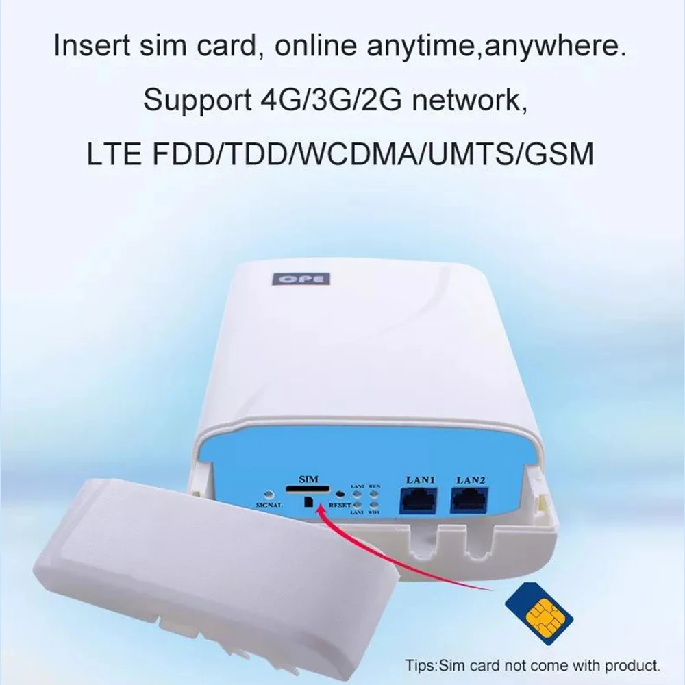 Topleo wifi router 300mbps Built internal 4G module router outdoor sim card lte 4g cpe router