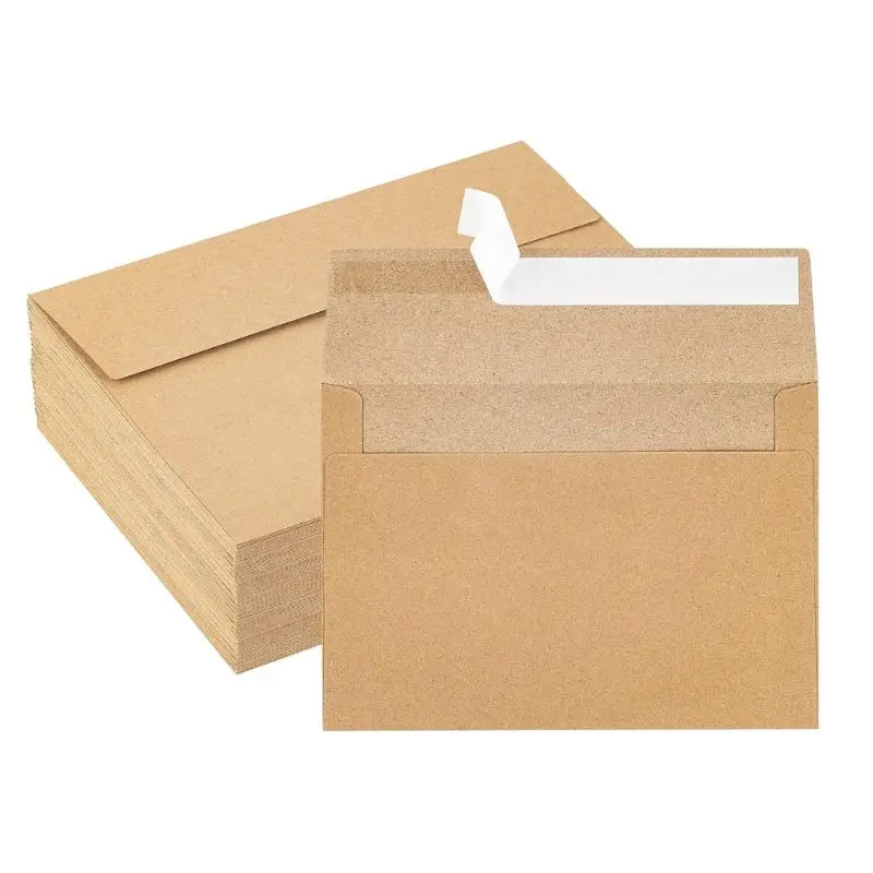 Stay Flat Brown White Photo Mailers Do Not Bend Envelope Adhesive Shipping Documents Pocket 350gsm Hard Mailer Cardboard