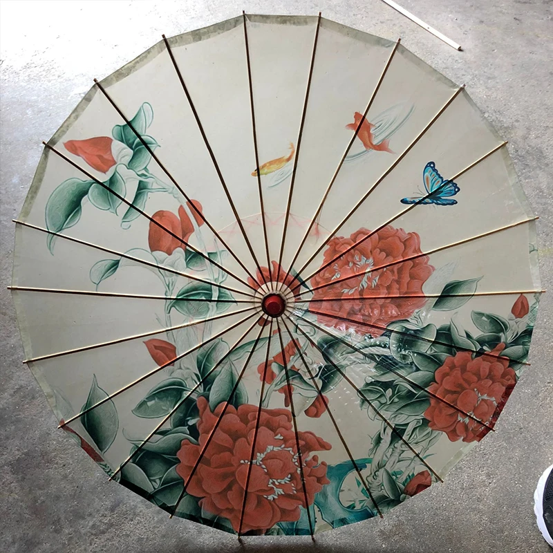 Сценический Hanfu реквизит щетка Tung масло специальный красный масляный Зонт непромокаемый бумажный крафтовый зонт