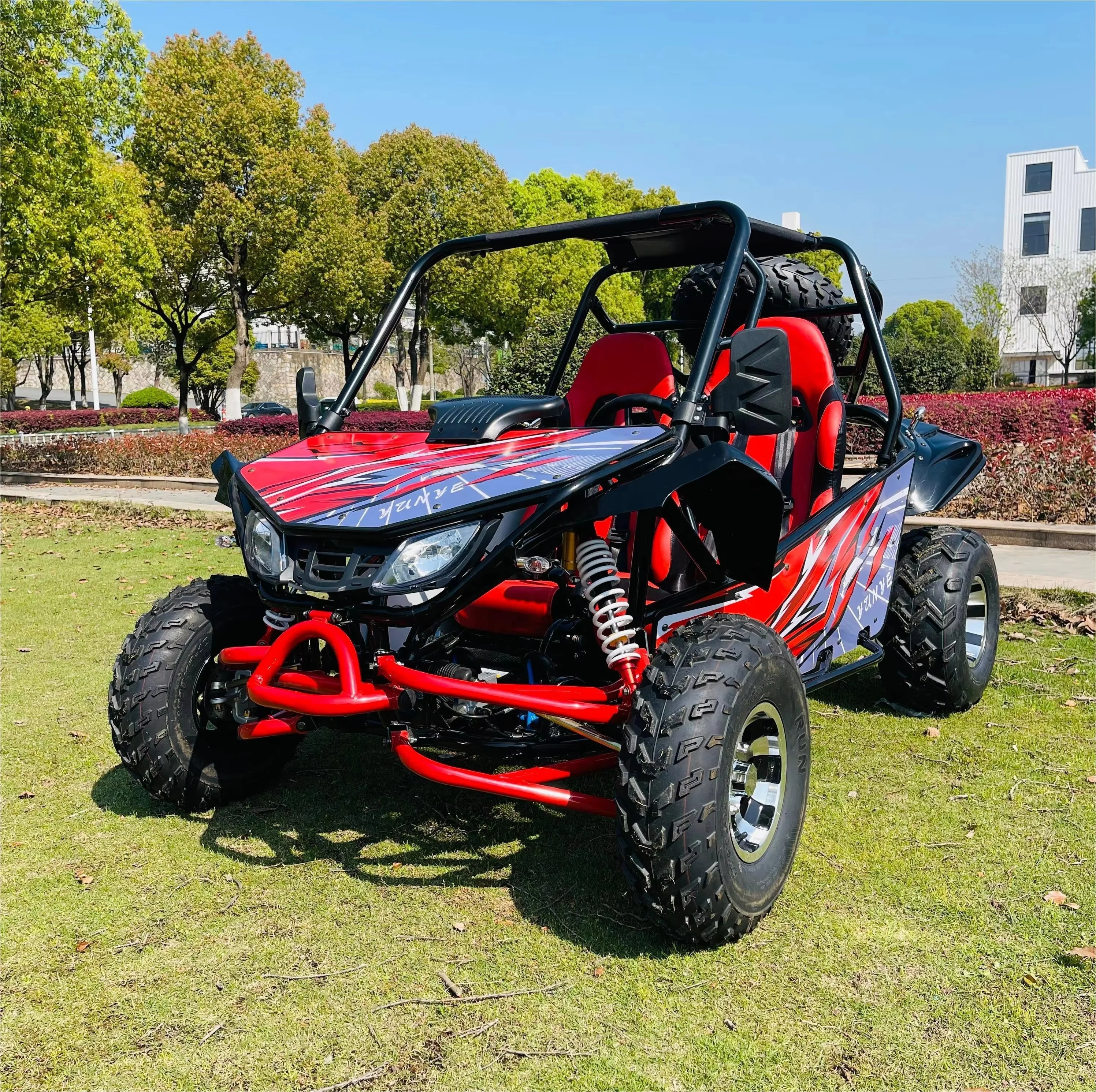 10 Inch Aluminum Tire Electric Snow Scooter Snowmobile Four Stroke Air-Cooled 80km/h Electric Start 300cc China Snowmobile