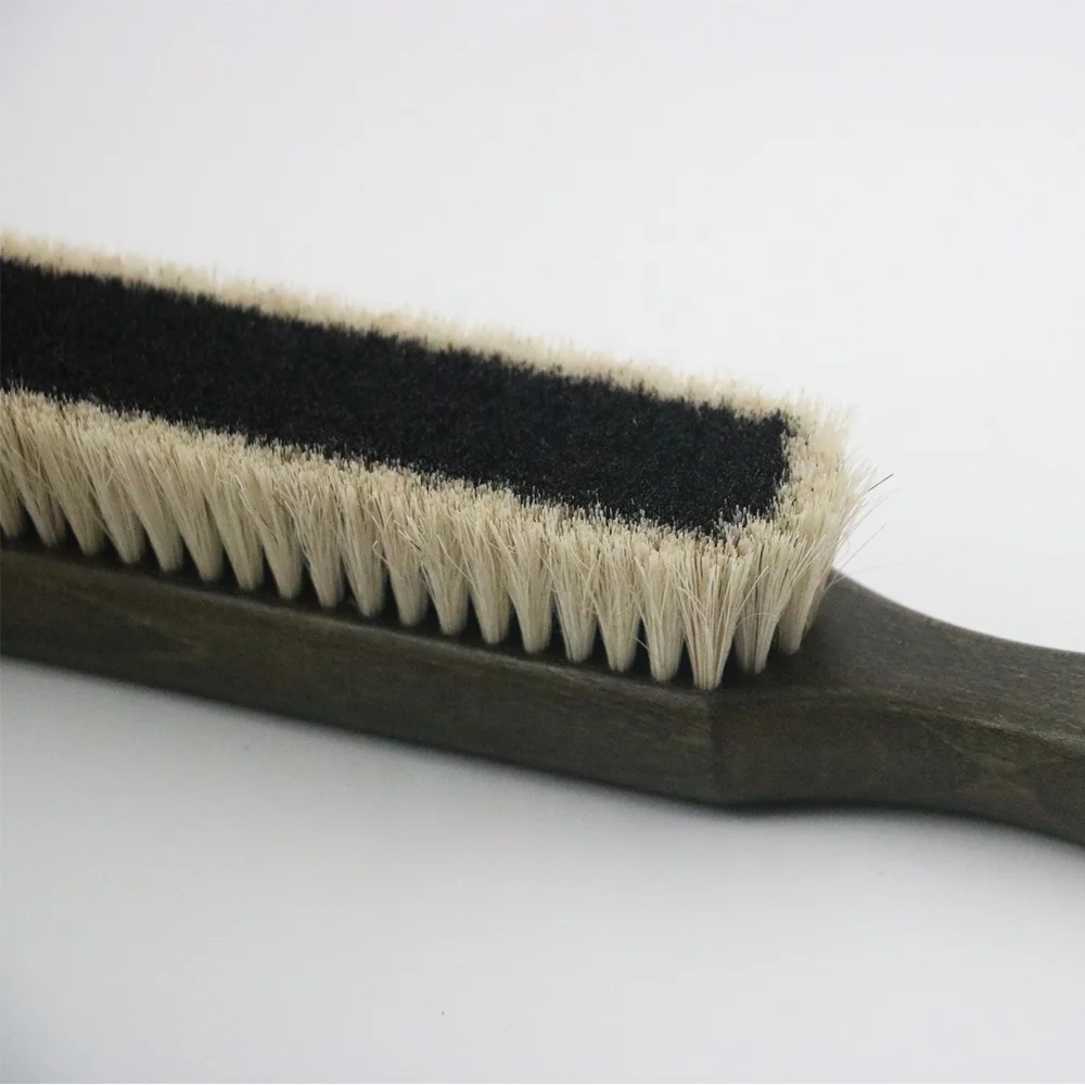Customized logo Hot Sales  Clothing Plastic Soft Cleaning Tool Wooden Handle Clothes Brush