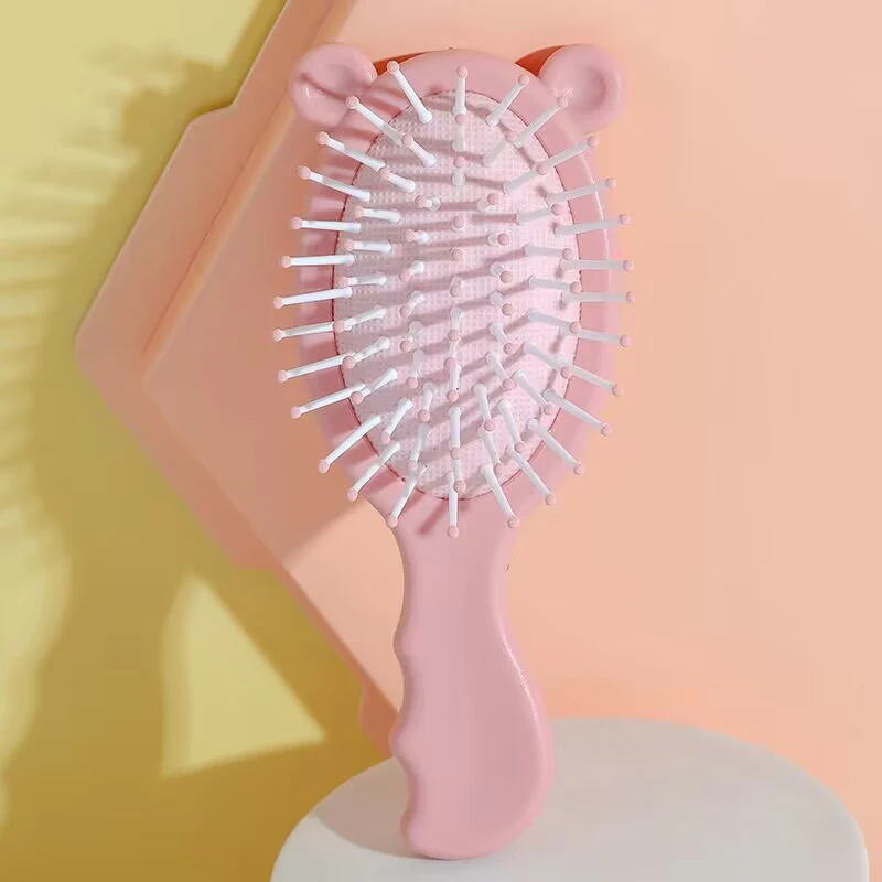 Wholesale Mini Children Cute Cartoon Airbag Massage Hair Comb Travel Detangling Long Hair Brush Hairstyle Tools for Girls