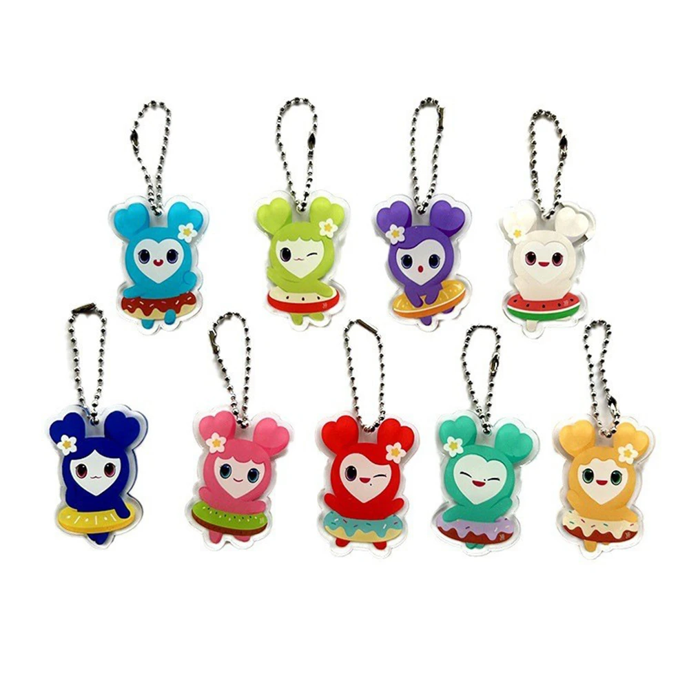 KPOP TWICE Keychain JAPAN POPUP STORE 2023 Summer Cartoon Keyring Accessories Bag Pendant Sana JiHyo DaHyun NAYEON Fans Collect