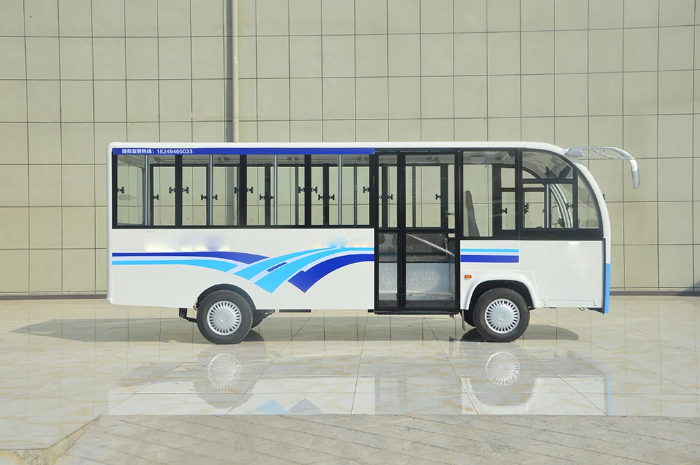 Electric Enclosed 22 Seats Shuttle Bus For School