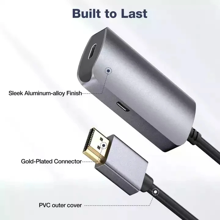 Docking station HD-MI to Type-C 4K HD cable converter 4K@60Hz hd mi to type-c hub