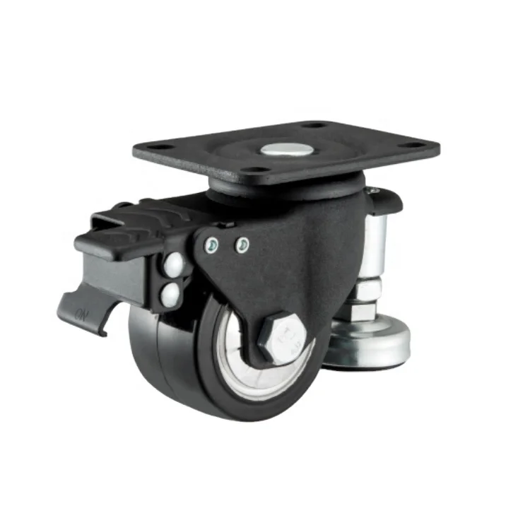 Heavy Duty Load Capacity 600kg 3 inch Swivel Nylon Low Profile Caster
