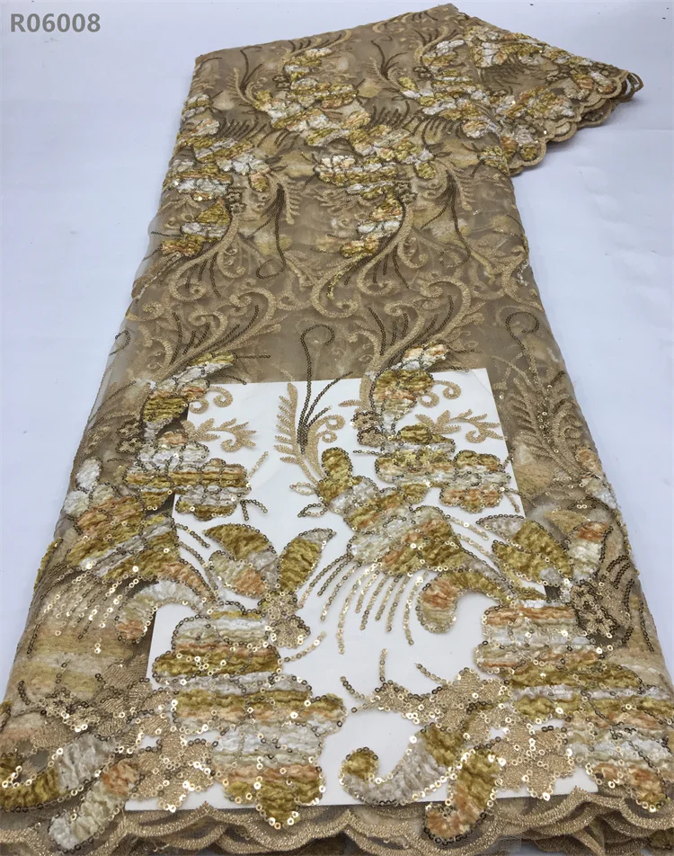 Sequin Embroidery Bridal Tulle Lace Fabrics Nigerian Cord Fabric African Swiss Voile Lace