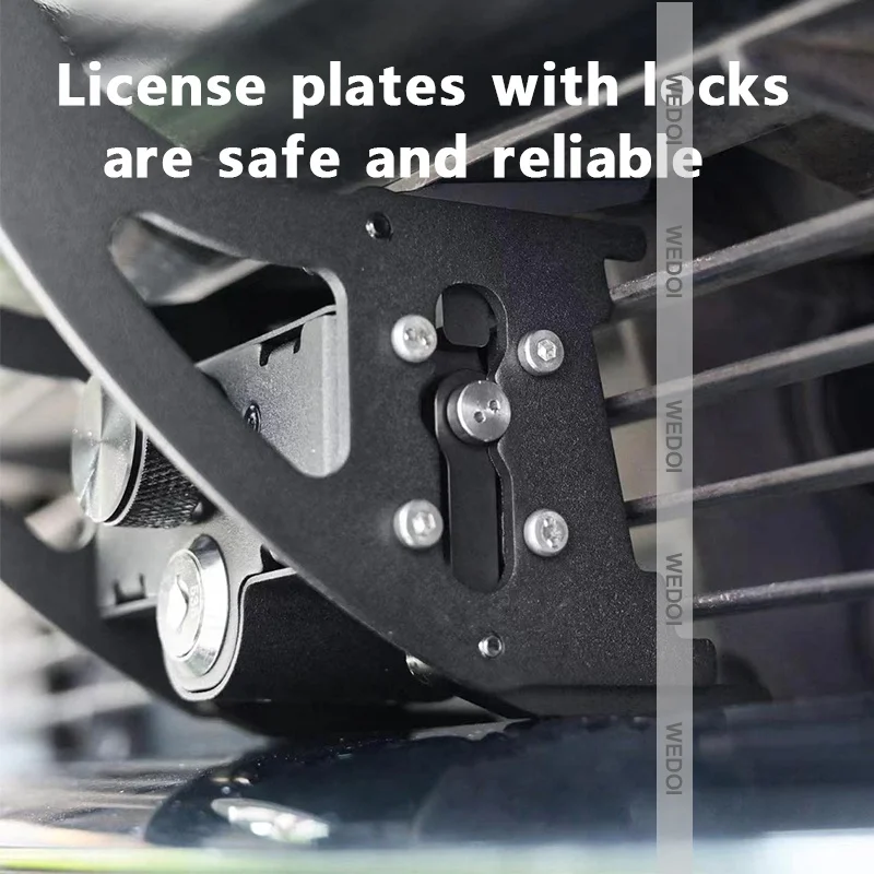 New License Plate Frame For Tesla Model Y With Lock US Tag License Bracket License Plate Holder For Tesla Accessories 2023
