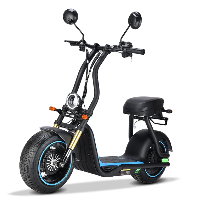 Fashion Design Citycoco Scooter 1000w Motor Power Moto Bike Rechargeable 48v13ah Battery Cub Scooter Electric Bike For Adult