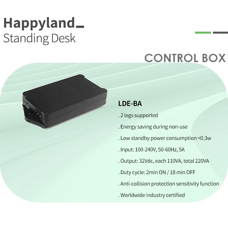 BB One Leg Home Office Furniture Table Control Box For Electric Height Adjustable Standing Desk Frame