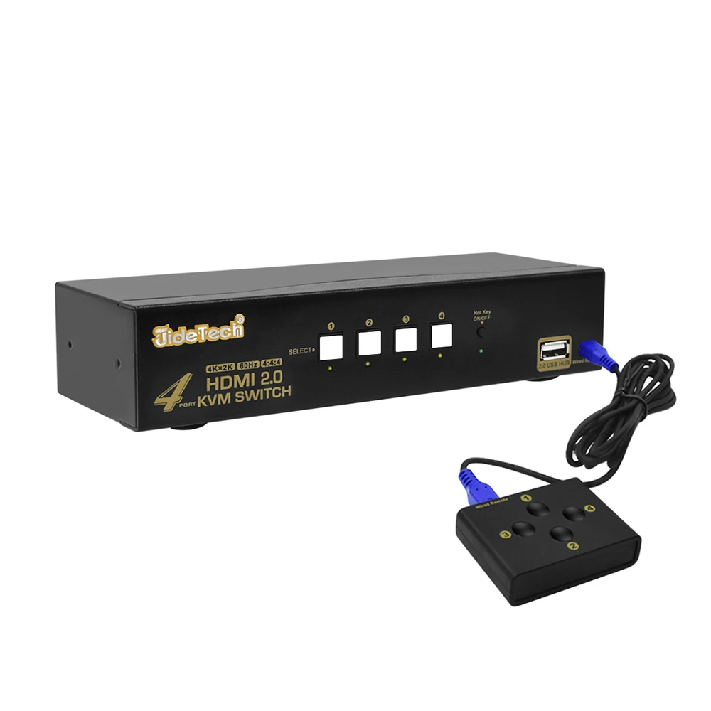  USB HDMI KVM Switch 4 порта Ultra HD 4K 60 Гц для компьютера ноутбука сервера DVR NVR игровой