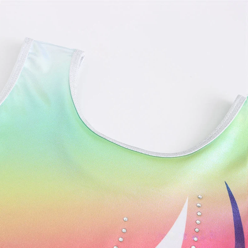 Fashion Unique Design High Quality Cheap Kids Girls Children Tank Training Rhythmic Gymnastics Leotards for sale