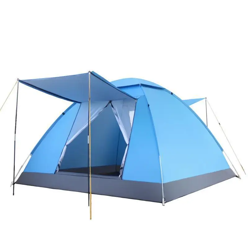Custom logo Outdoor Tent Foldable Portable Camping Shelter Equipment Extendable Self-supporting Camping Tent
