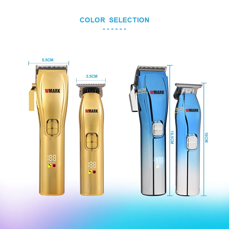 WMARK NG-603KIT Wholesale Rechargeable Grooming Haircut Kit Electric Barber Salon Hair Clippers Detail Trimmers Clipper Set