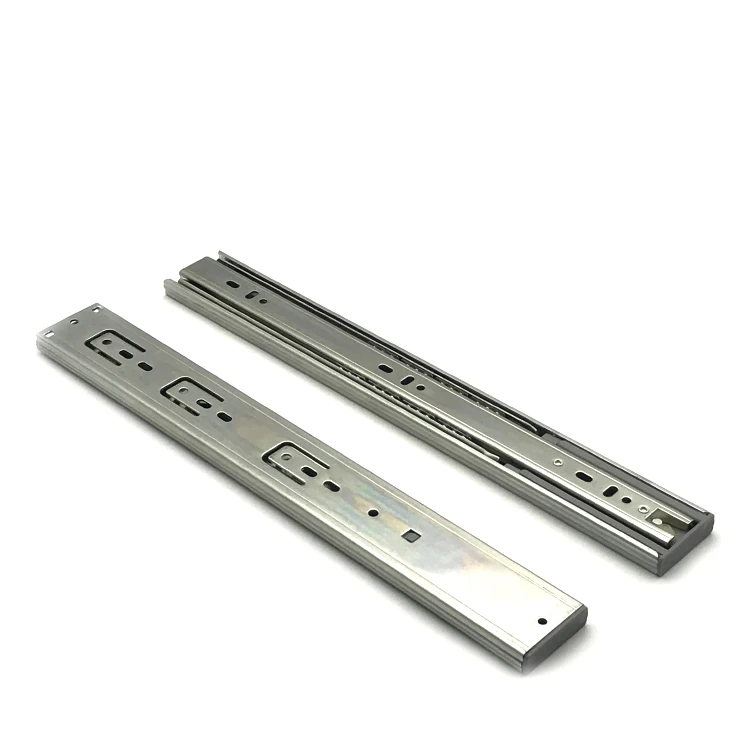 Manufacturing Soft Close Telescopic Slide Push Open Full Extension Channel Rails Ball Bearing Cabinet Drawer Slides