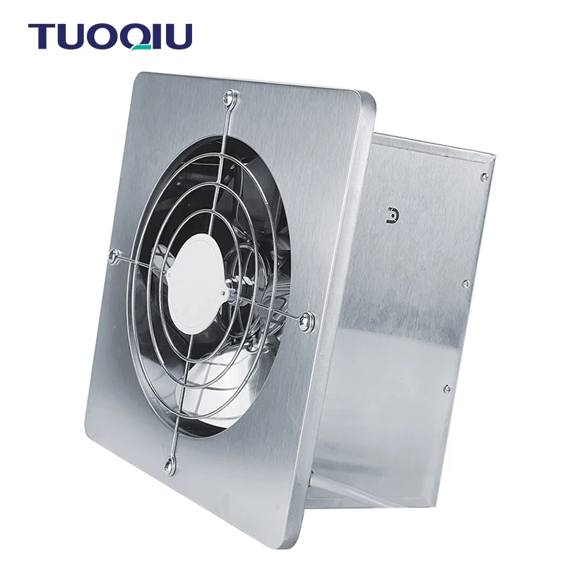 Wall Mounted High Velocity Stainless Steel Industrial Venty Ventilation Extractor Fan Metal Kitchen Exhaust Fan For Household