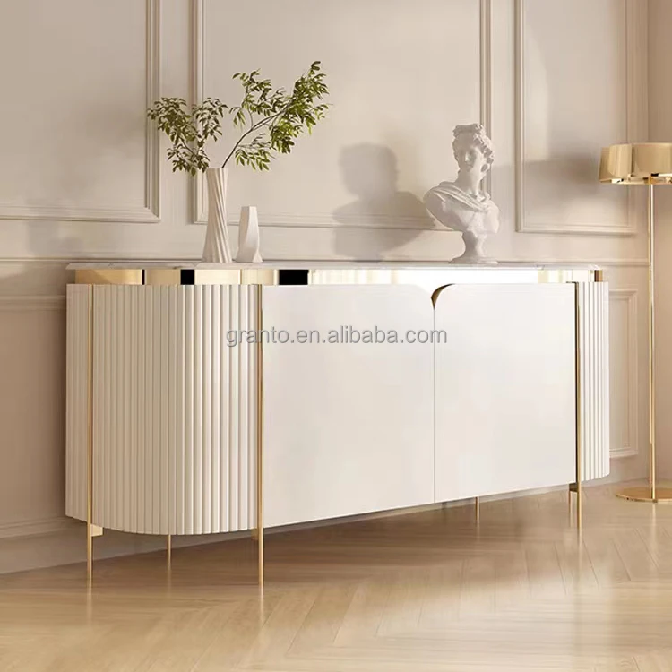 Customized color living room side table home use furniture black color side cabinet wood frame dining room storage table