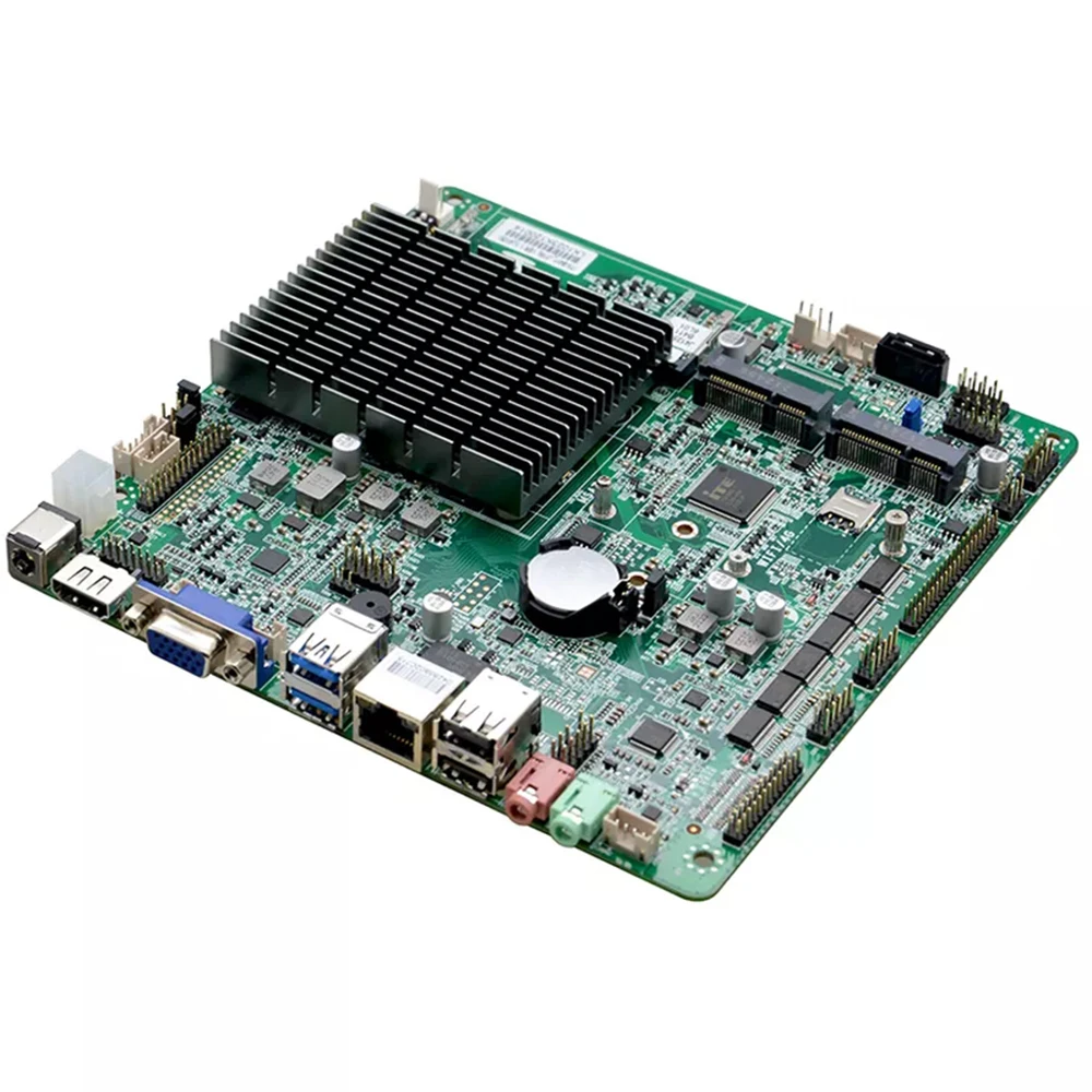 Partaker X86 тонкий мини-itx материнская плата промышленного компьютера безвентиляторный материнская плата ITX-B411_J116L J4125 с 8-ю разъемами USB