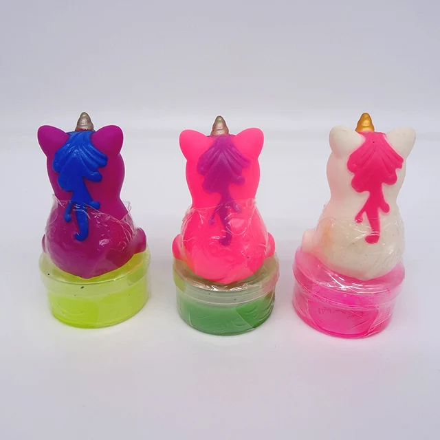 Unicorn Suck And Spit Slime Colorful Pooping Toys Stress Relief Unicorn Slime Mud For Kids