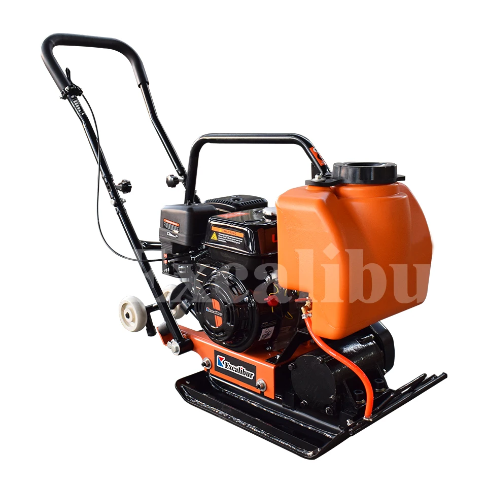 Vibrating diesel gasoline roller plate compactor 60kg with optional water tank for sale