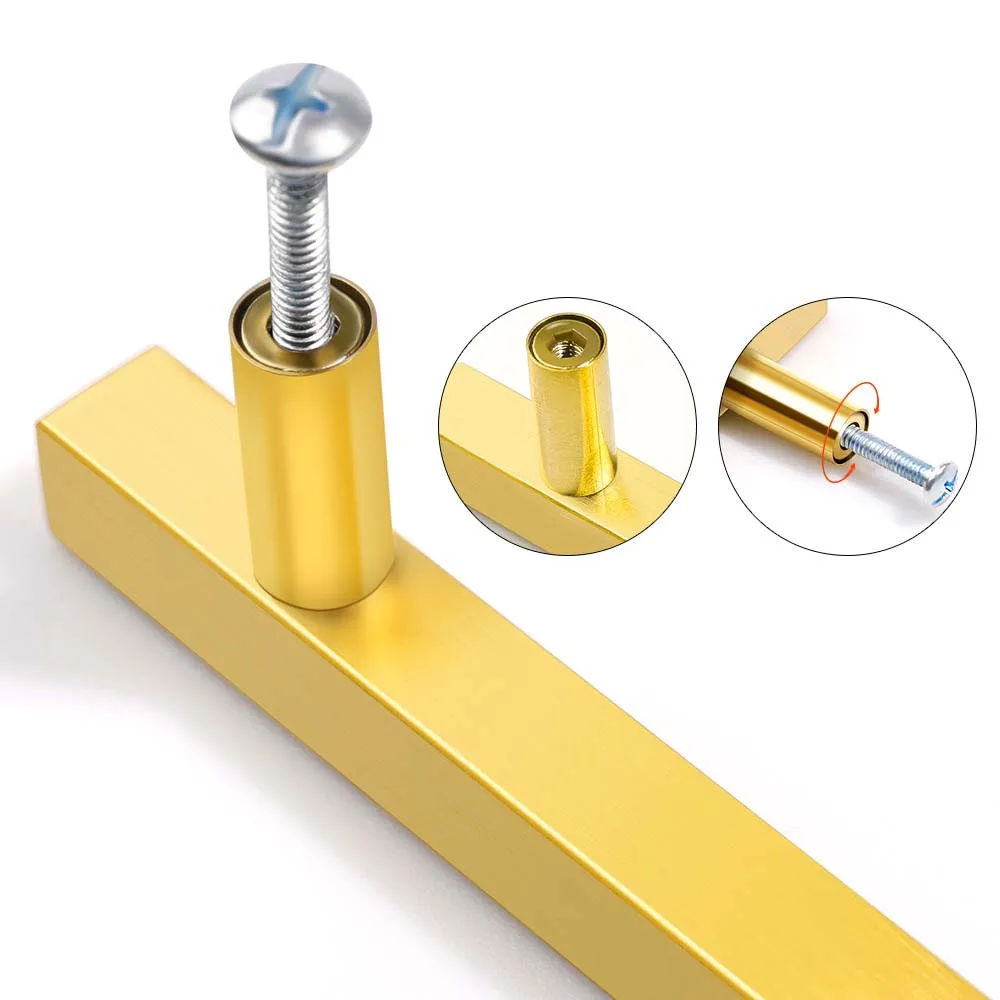 Изготовление размеров под заказ 76/96/128 мм Длинные ручки шкафа Дверные ручки шкафа ящика ручки шкафа