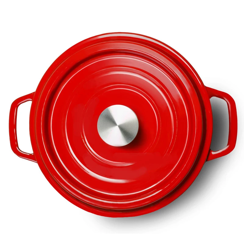 High Quality Custom Logo Dutch Oven Non-Stick Cookware Casserole Cast Iron Enamel Soup Pots